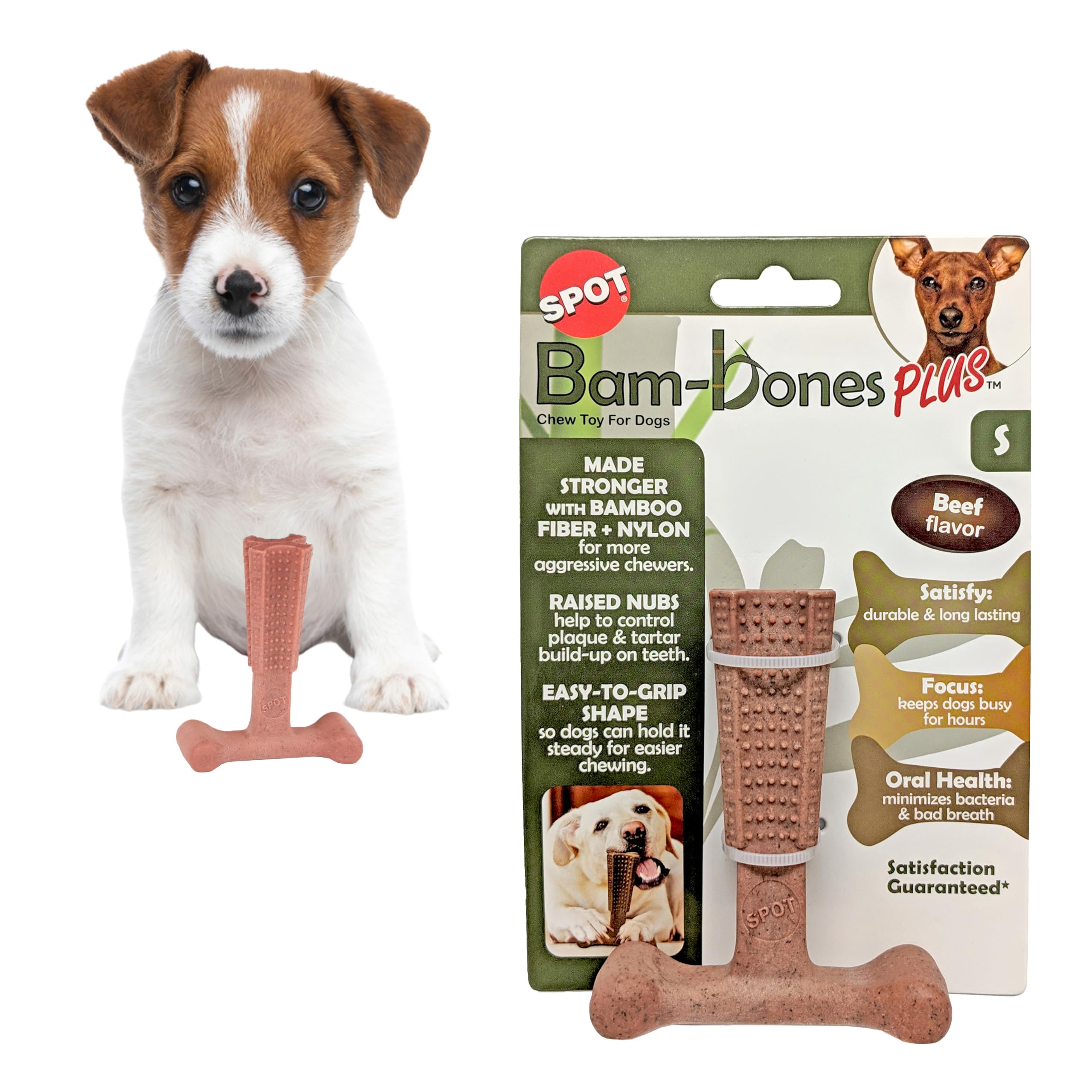 SPOT Bam-Bones Plus T-Bone Chew Toy